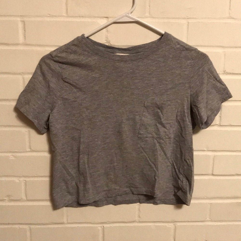 Crop Gray T-shirt